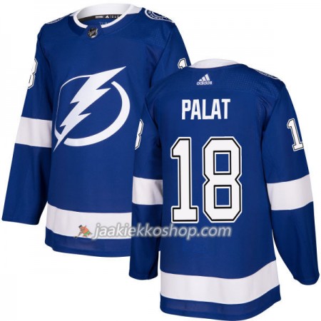 Miehille NHL Tampa Bay Lightning Pelipaita Ondrej Palat 18 Adidas 2017-2018 Sininen Authentic